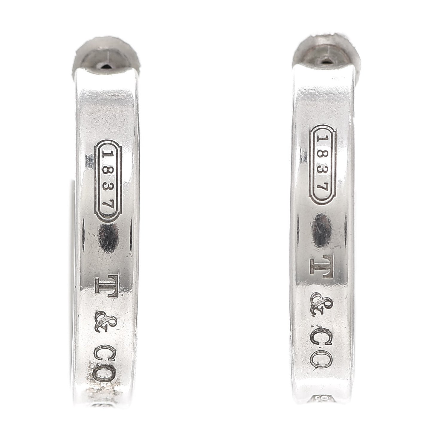 Sterling Silver Medium 1837 Hoop Earrings