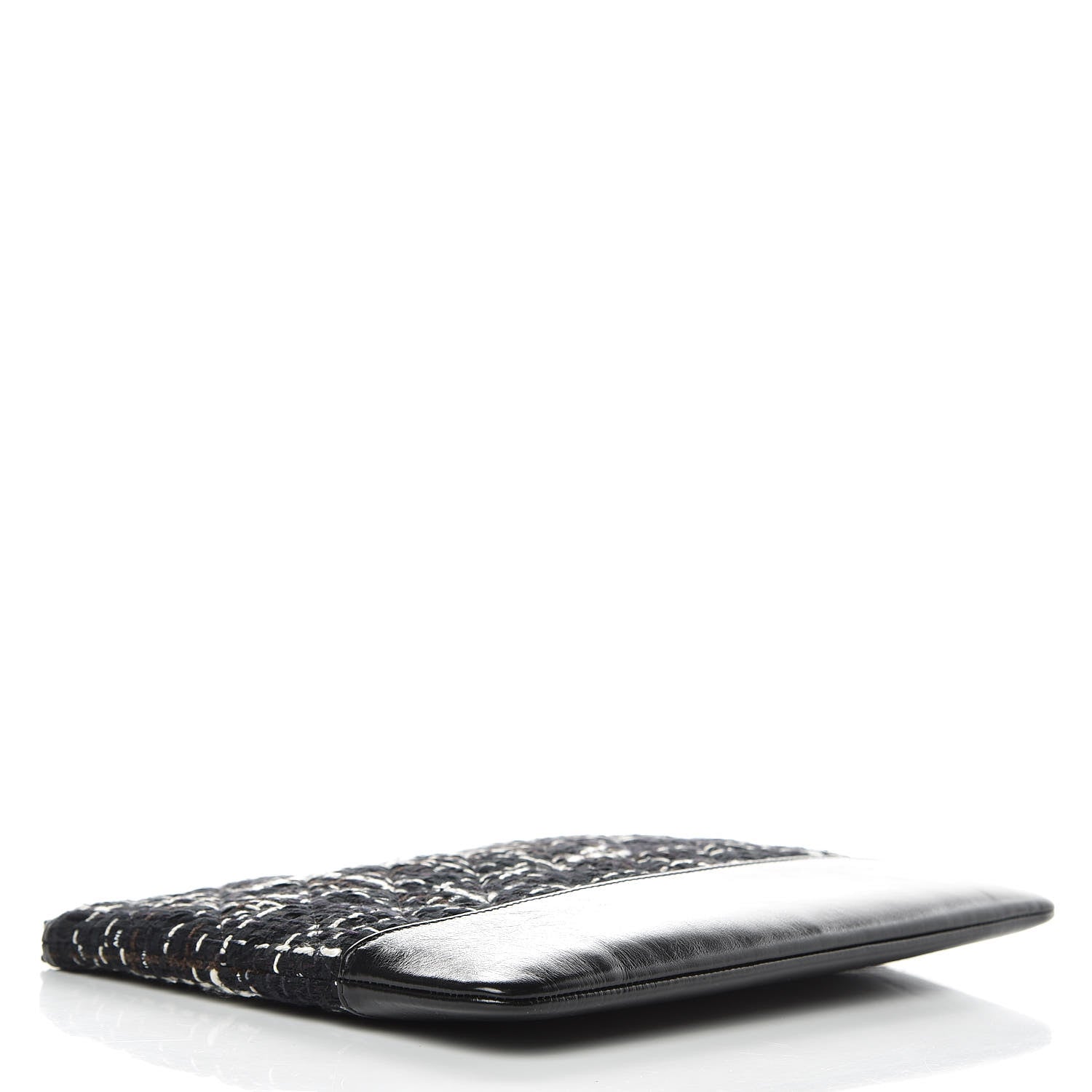 Chanel Tweed Calfskin Medium Gabrielle Cosmetic Case Black 4 of 7