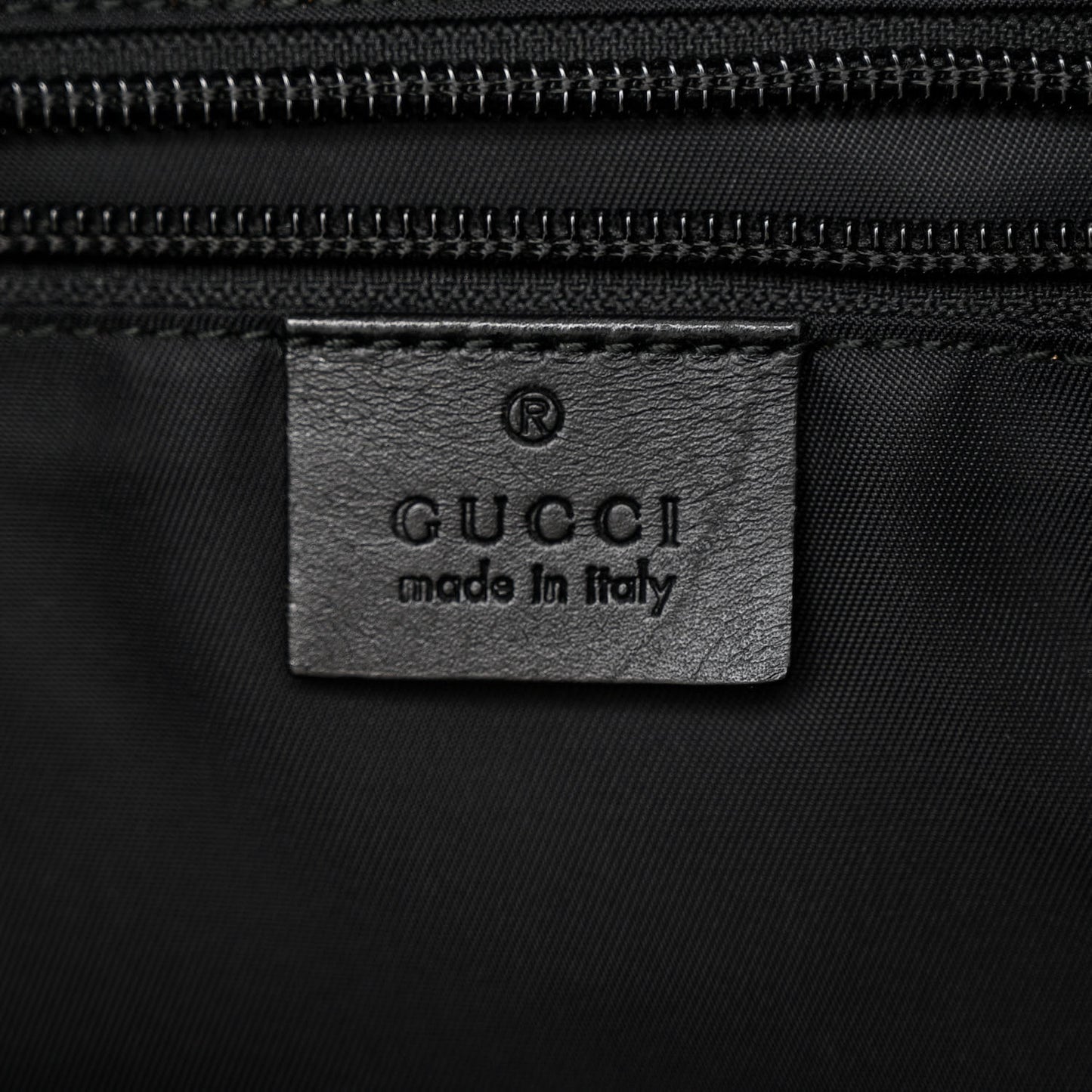 Techno Canvas Web Single Buckle Tote Black