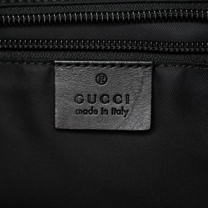 Gucci Techno Canvas Web Single Buckle Tote Black 6 of 17