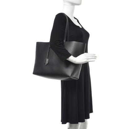 Saint Laurent Calfskin Large Shopping Tote Black 2 of 7