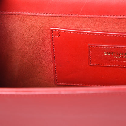 Saint Laurent Smooth Calfskin Medium Classic Monogram Kate Tassel Satchel Lipstick Red 25 of 25