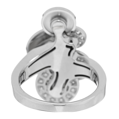 Bulgari 18K White Gold Diamond Cicladi Ring 54 7 3 of 4