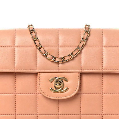 Chanel Lambskin East West Chocolate Bar Flap Light Orange 9 of 14