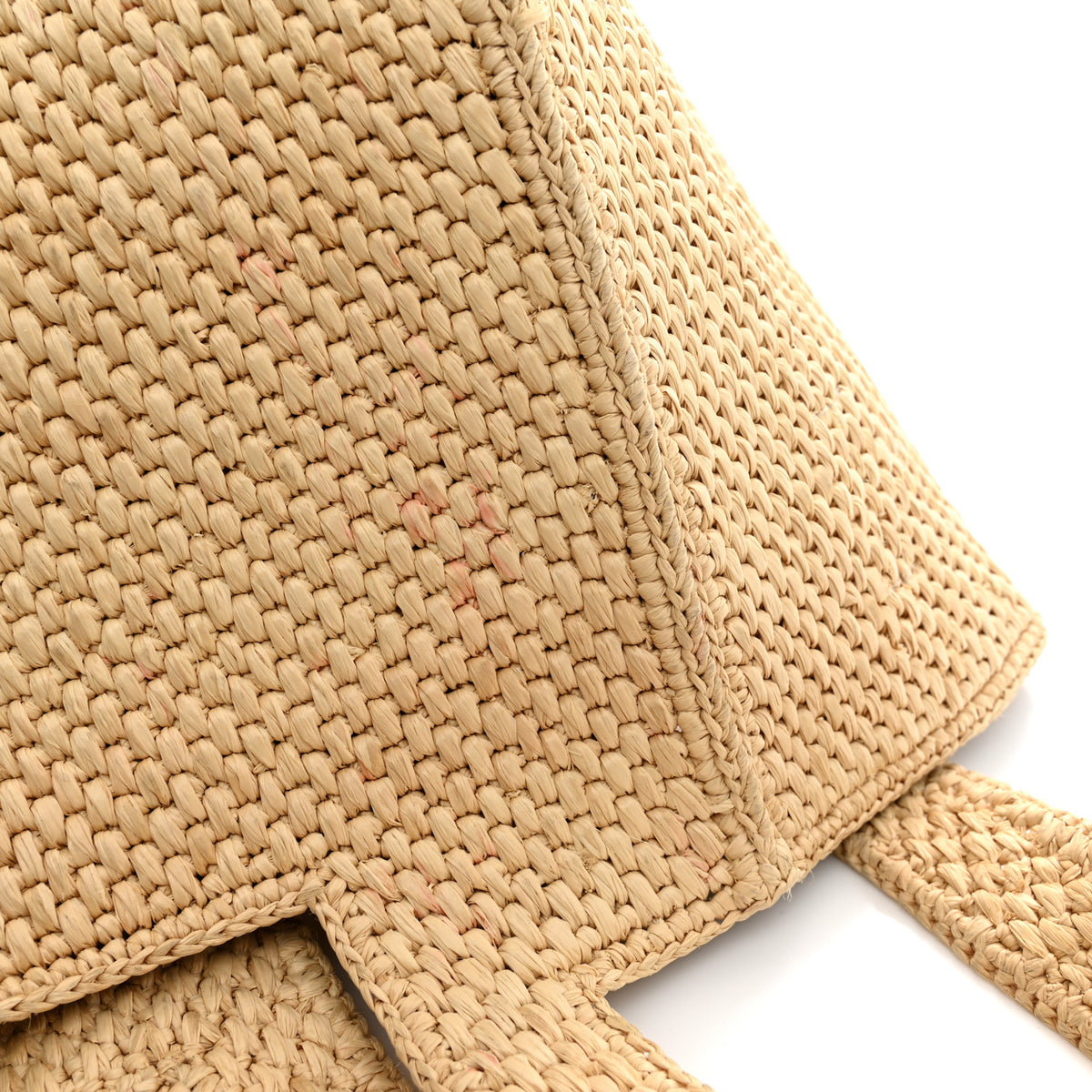 Raffia Paula's Ibiza Small Font Tote Natural Tan