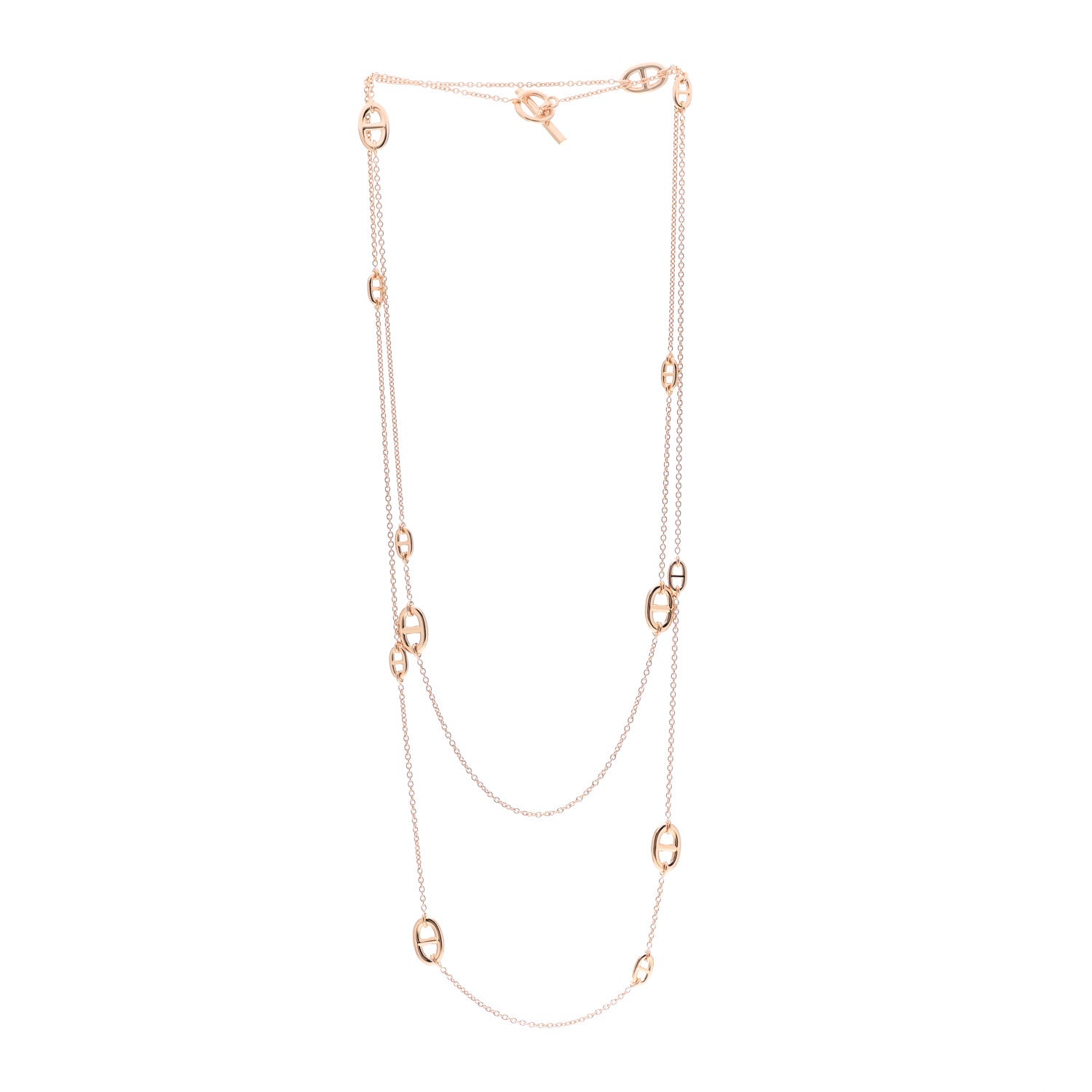 Hermes 18K Rose Gold PM Farandole Necklace 120 3 of 5