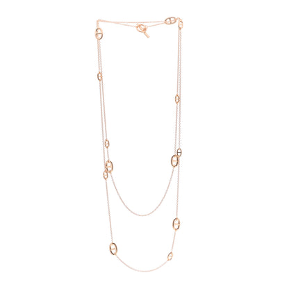 Hermes 18K Rose Gold PM Farandole Necklace 120 3 of 5