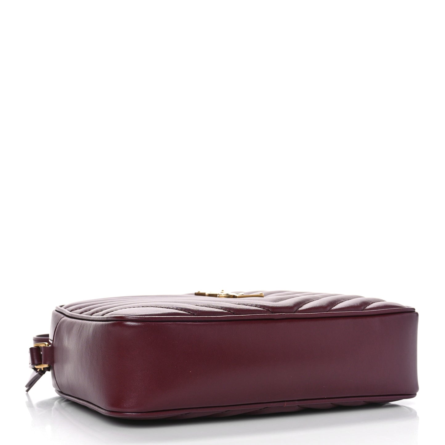 Calfskin Matelasse Monogram Lou Camera Bag Dark Legion Red