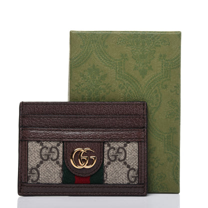Gucci GG Supreme Monogram Ophidia Card Holder Brown 12 of 12