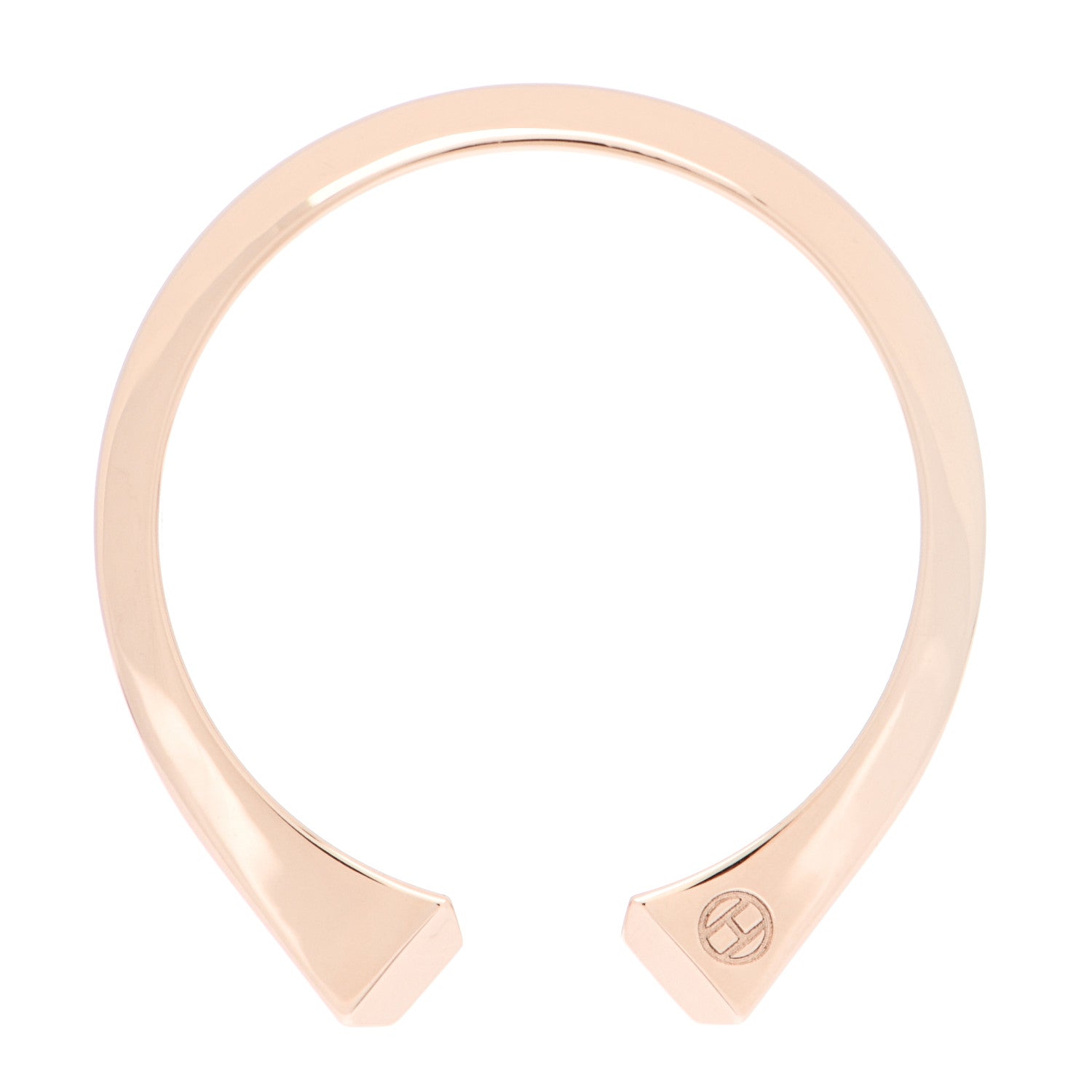 Hermes 18K Rose Gold PM Clou de Forge Ring 56 7.75 6 of 7