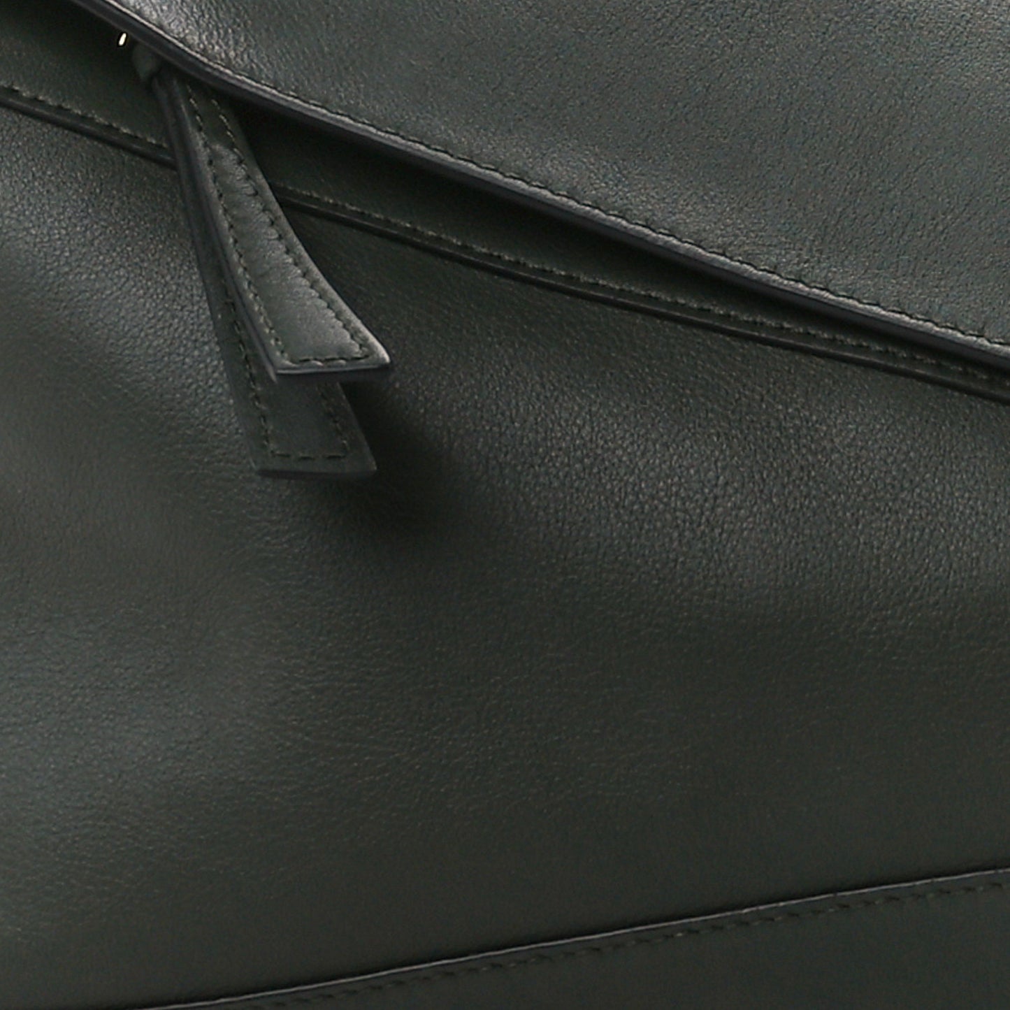 Calfskin Puzzle Hobo Army Green