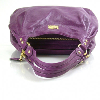 FASHIONPHILE COACHLeatherMaggieLargeTotePlum 4 of 10