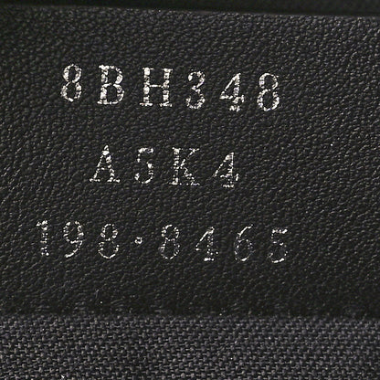 Fendi Glazed Fabric Vitello Century FF 1974 Stamp Patch Shopping Tote Mogano Panna Black 7 of 10