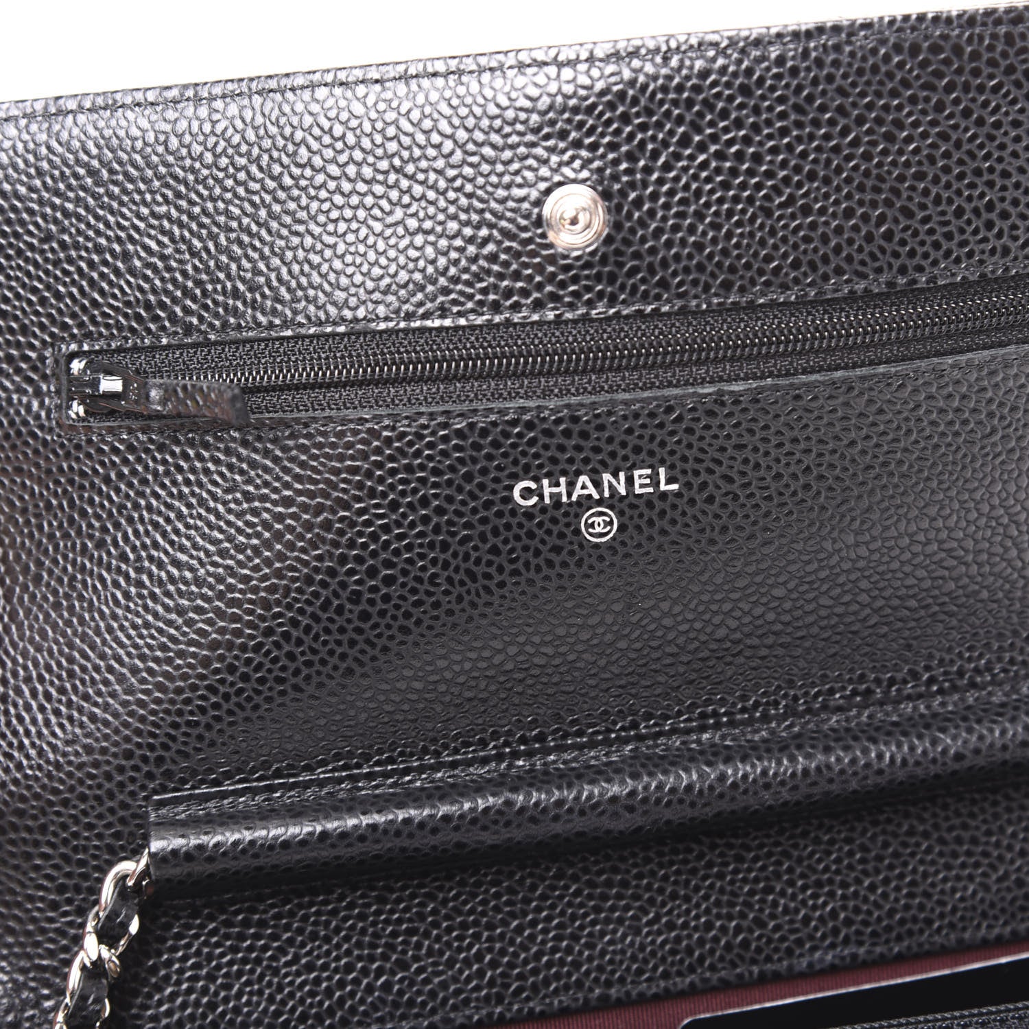 Chanel Caviar Quilted Wallet On Chain WOC Black 7 of 11