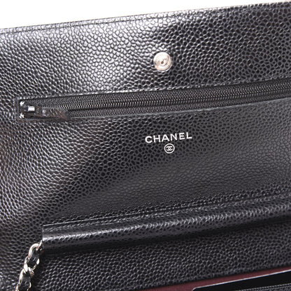 Chanel Caviar Quilted Wallet On Chain WOC Black 7 of 11
