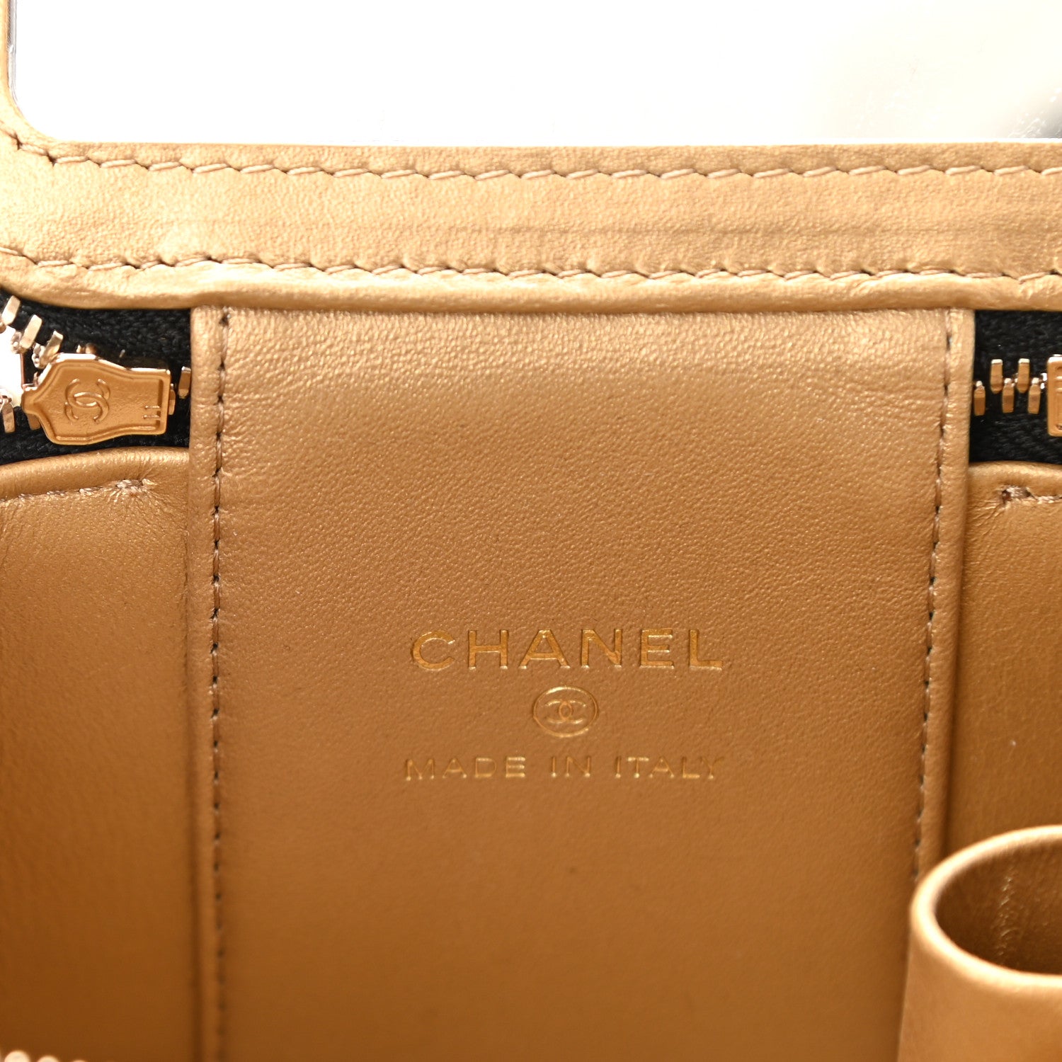 Chanel Lambskin Quilted Mini Pearl Crush Vanity Case With Chain Black 7 of 12