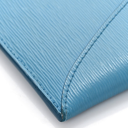 Prada Vitello Move Envelope Wallet Blue 7 of 8
