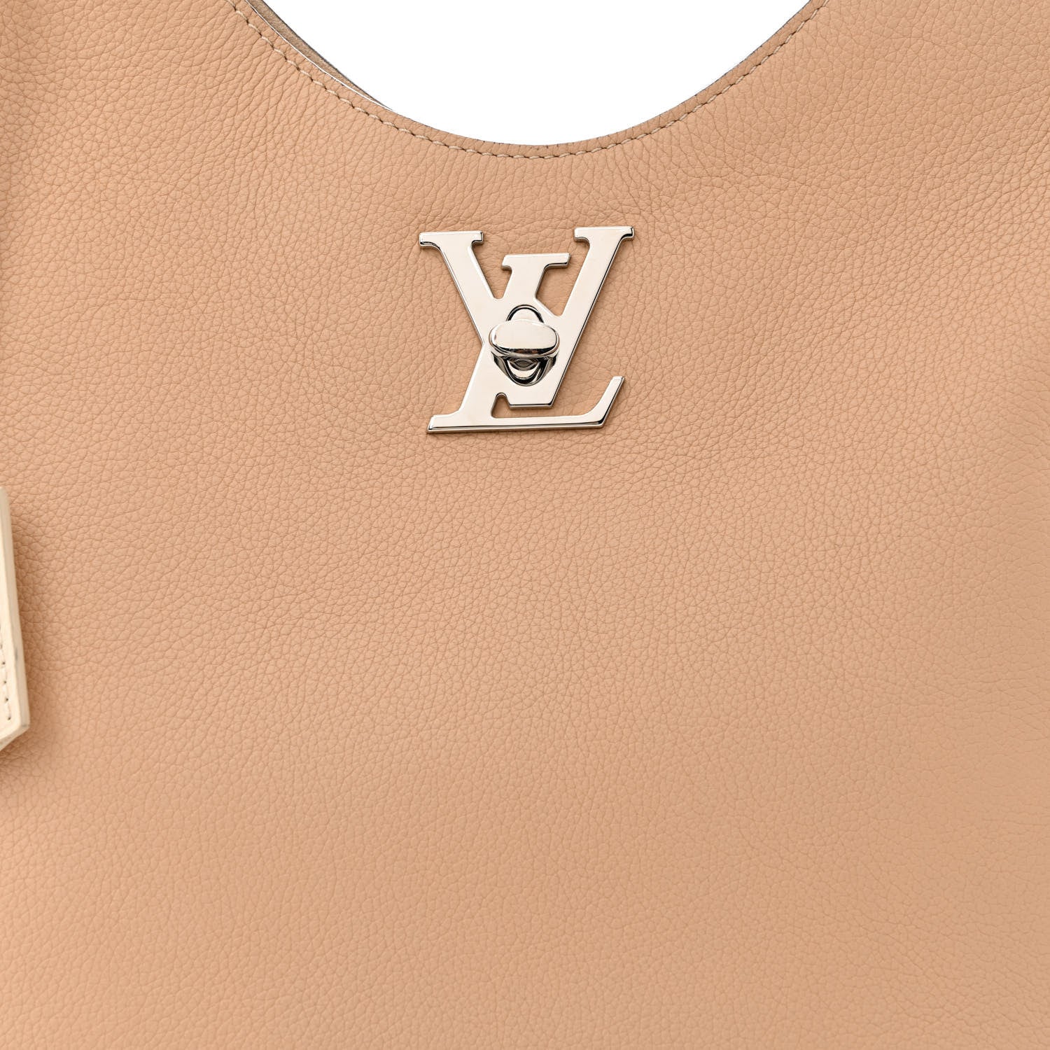 Louis Vuitton Calfskin Lockme Hobo Beige 8 of 11