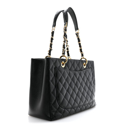 Chanel Caviar Quilted Grand Shopping Tote GST Black 3 of 13