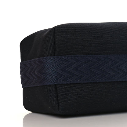 Hermes Canvas Small Bride-A-Brac Pouch Black Bleu Nuit 8 of 10