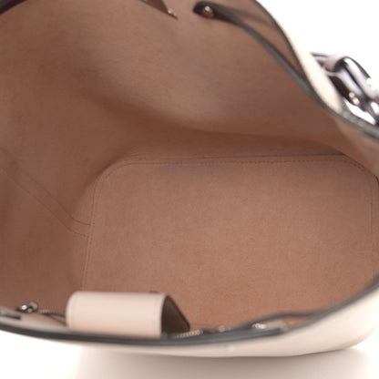 Louis Vuitton Calfskin Lockme Bucket Soie Quartz Calla 5 of 11