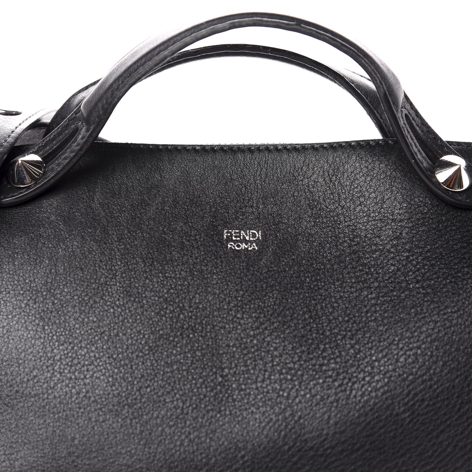 Fendi Vitello Dolce Large By The Way Boston Bag Black 10 of 10