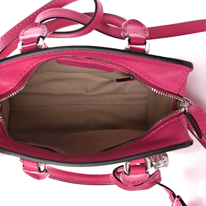 Alexander McQueen Grainy Calfskin Mini Padlock Zip Satchel Pink 5 of 10