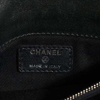 Chanel Lambskin Quilted Mademoiselle Clutch Black 6 of 8