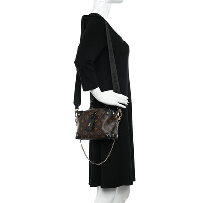Louis Vuitton Monogram Petite Malle Souple Black 2 of 9