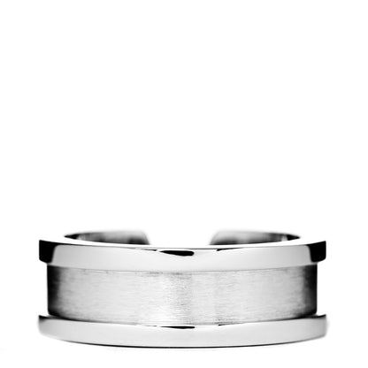 Cartier 18K White Gold Diamond 6.5mm Logo De Ring 49 4.75 3 of 5