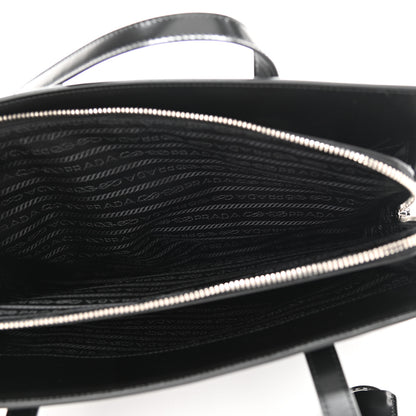 Prada Spazzolato Medium Re-Edition 1995 Double Handle Handbag Black 6 of 10