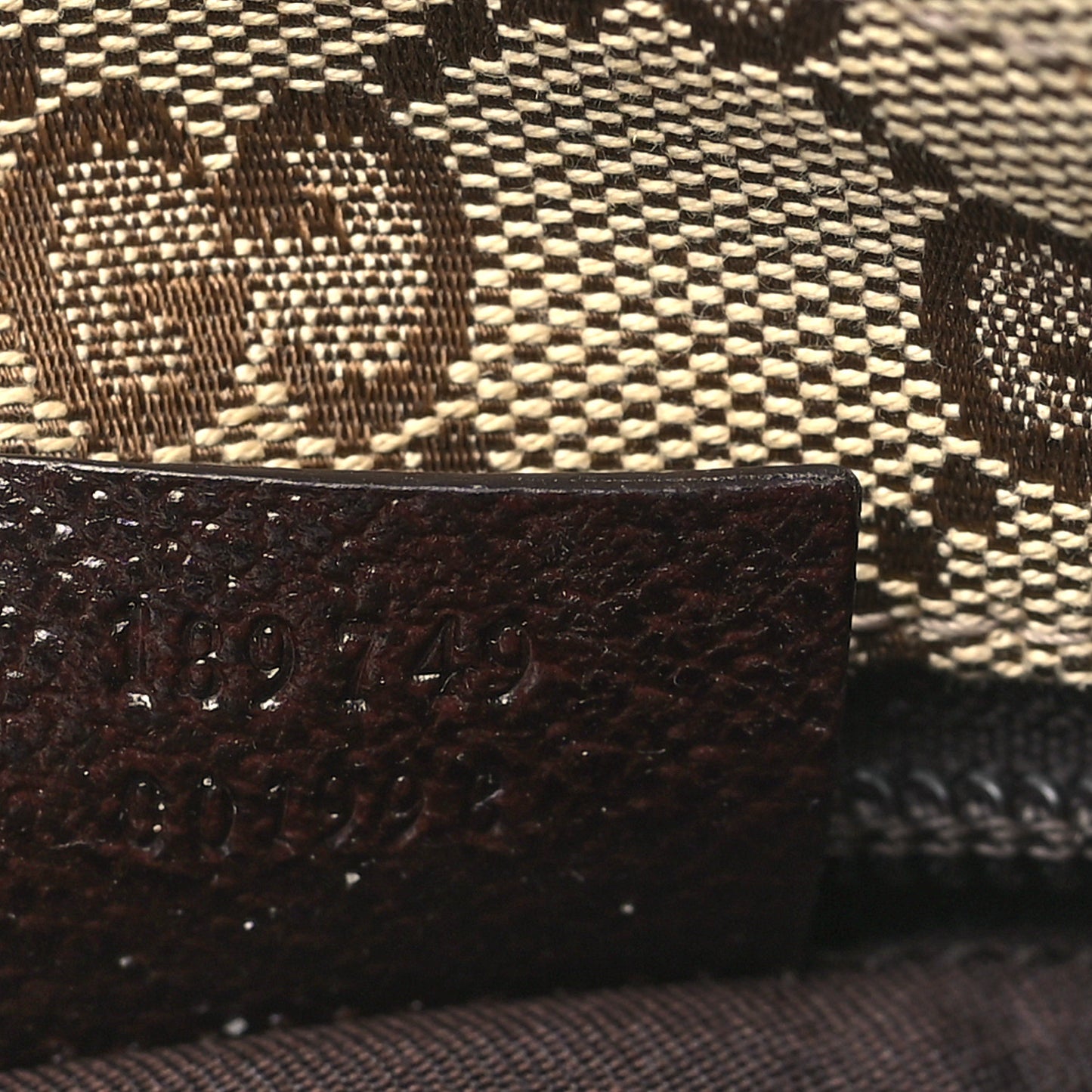 Monogram Web Small Flat Messenger Crossbody Dark Brown
