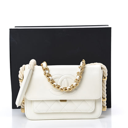 Chanel Crumpled Calfskin En Vogue Rope Flap White 12 of 12