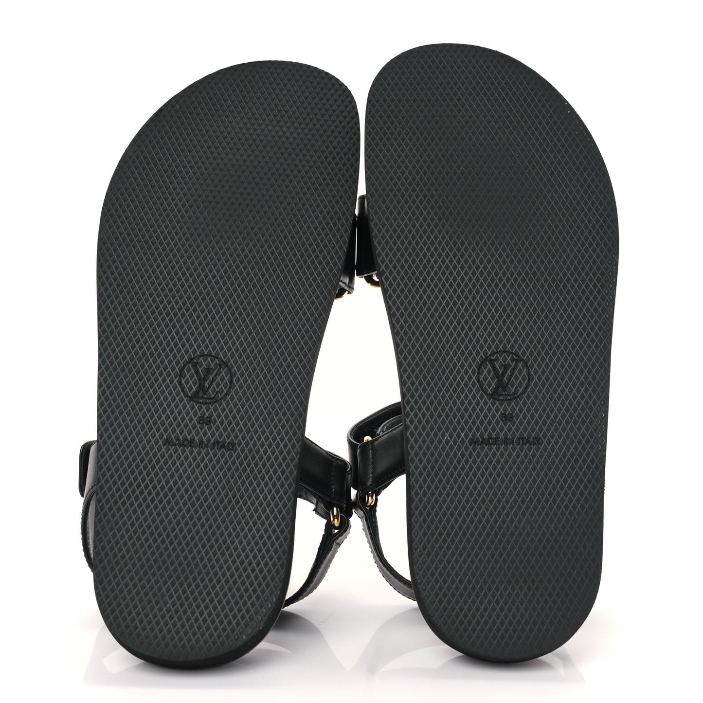 Lambskin Sunset Comfort Flat Sandal 39 Black