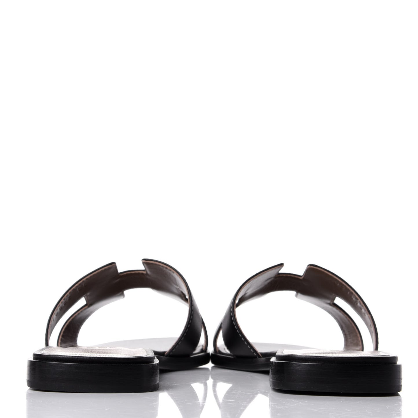 Box Calfskin Oran Sandals 38.5 Black