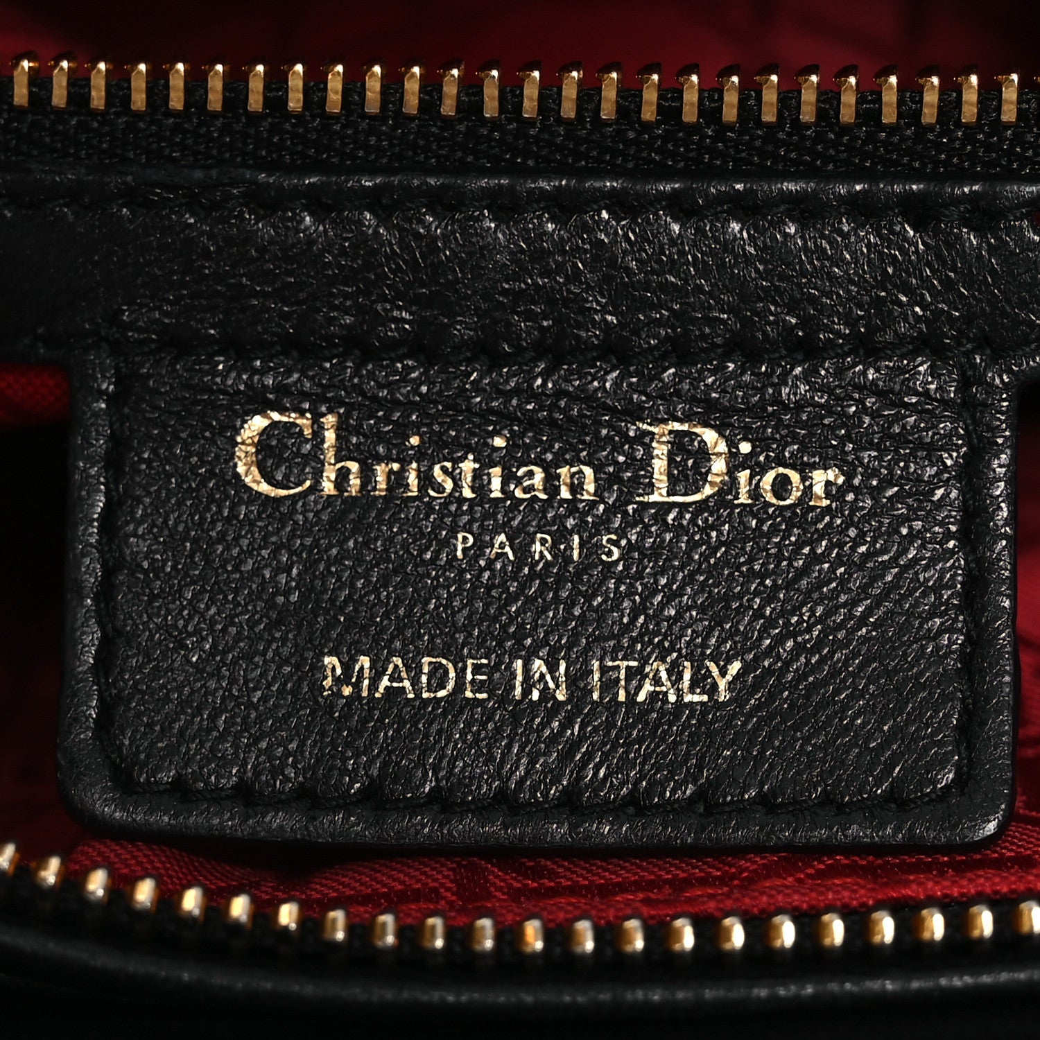 Christian Dior Lambskin Cannage Large Lady Dior Black 6 of 10