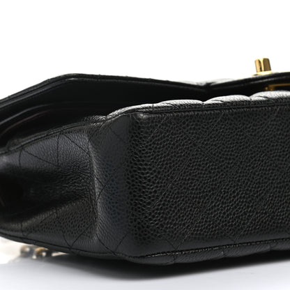 Chanel Caviar Quilted Medium Double Flap Black 9 of 12