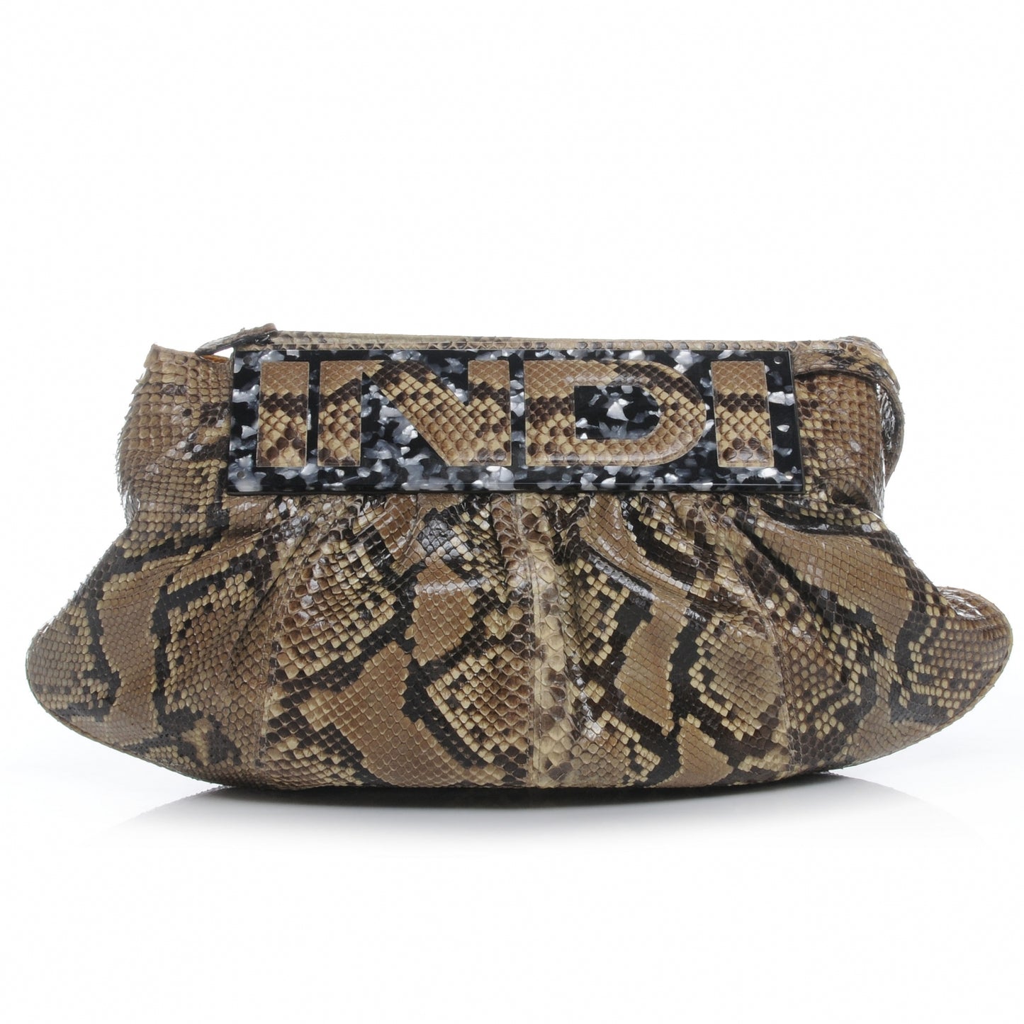 Python To You Convertible Clutch Natural