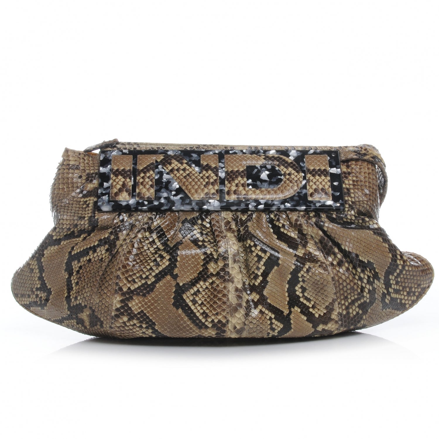 Fendi Python To You Convertible Clutch Natural 4 of 10