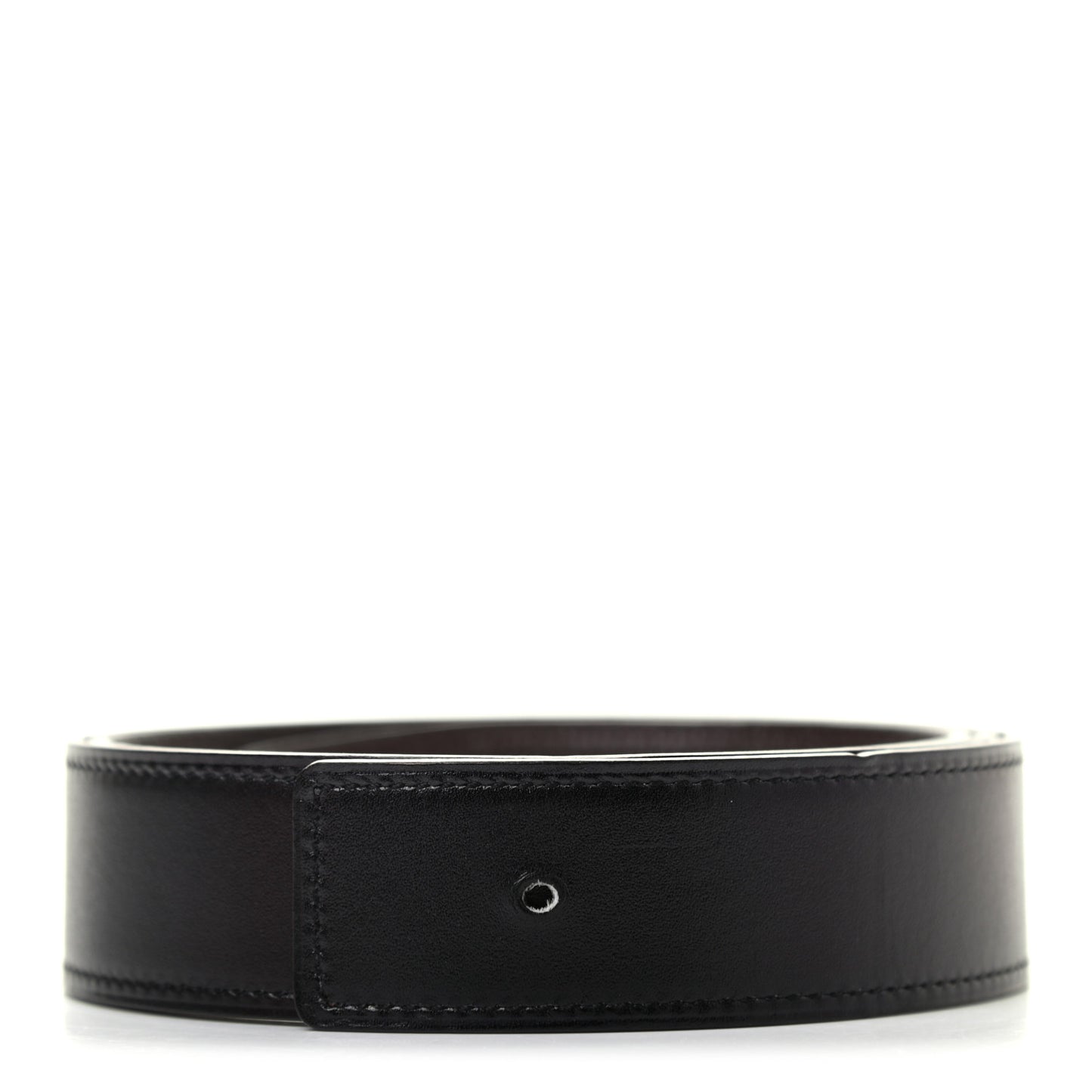 Box Togo 32mm Belt Strap 85 Black Chocolate