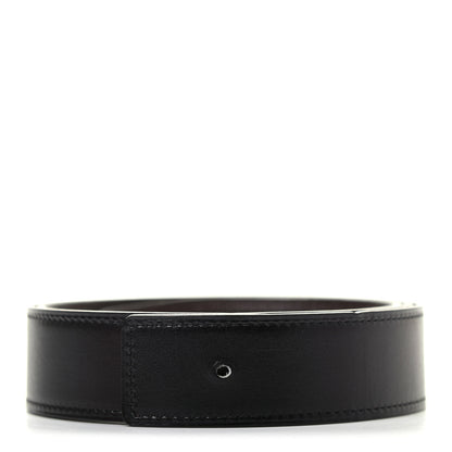 Hermes Box Togo 32mm Belt Strap 85 Black Chocolate 1 of 7