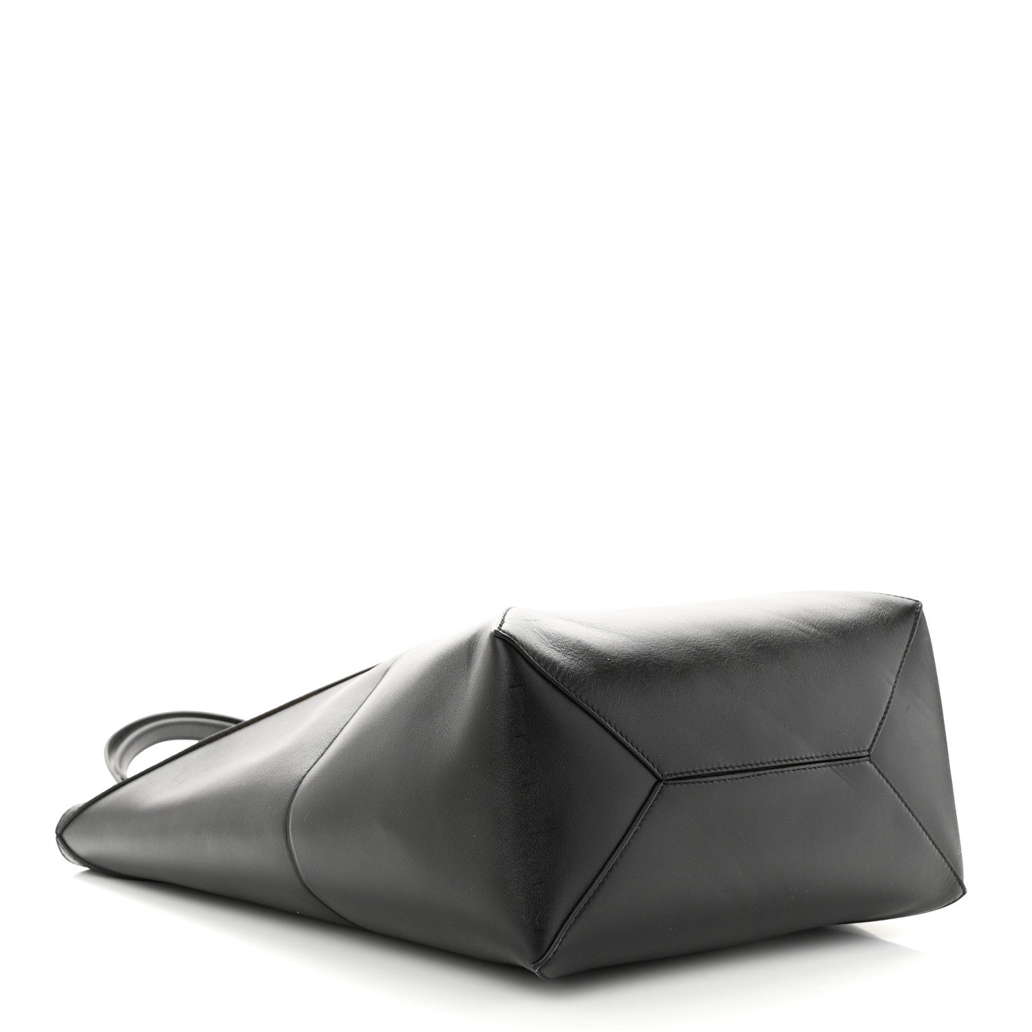 Loewe Shiny Calfskin Medium Puzzle Fold Tote Black 4 of 10