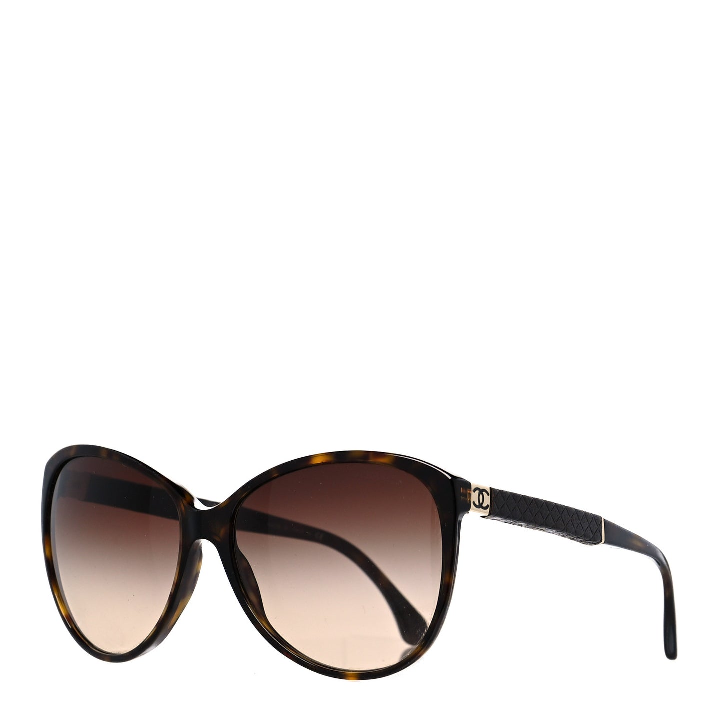 Acetate Quilted CC Sunglasses 5225-Q Tortoise
