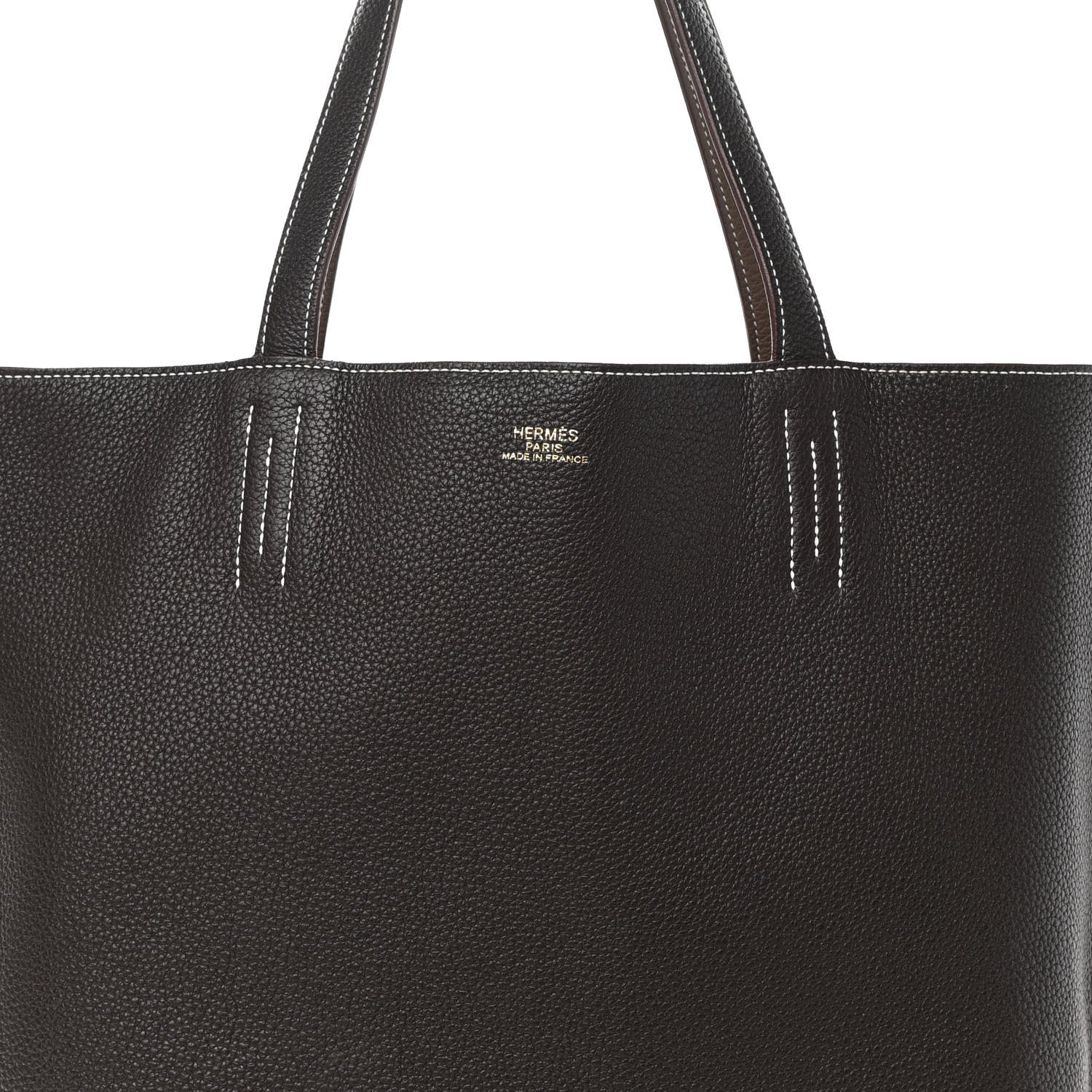 Hermes Taurillon Clemence Double Sens 36 Etoupe Ebene 10 of 20