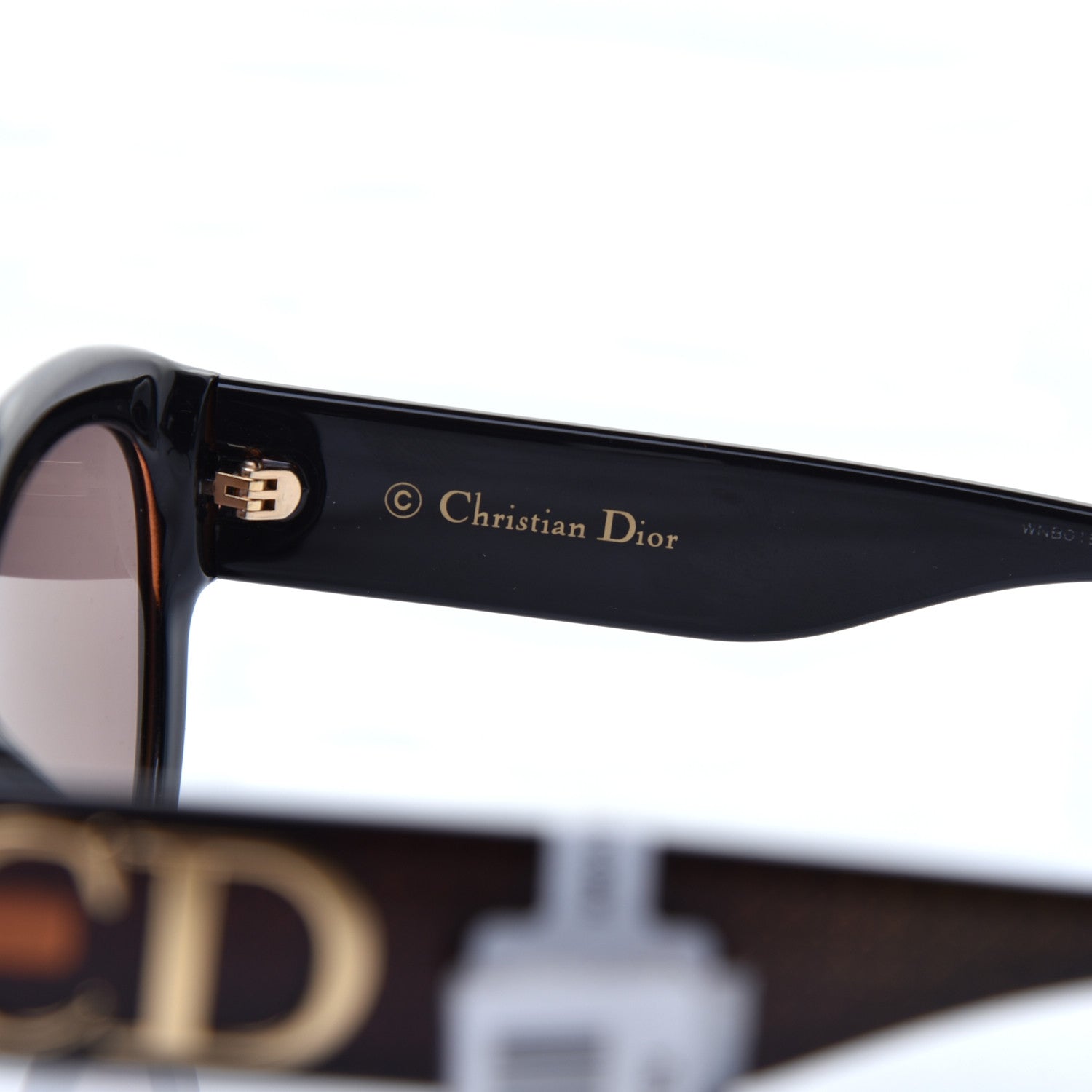 Christian Dior Acetate DDiorF Cat Eye Sunglasses Brown 5 of 7