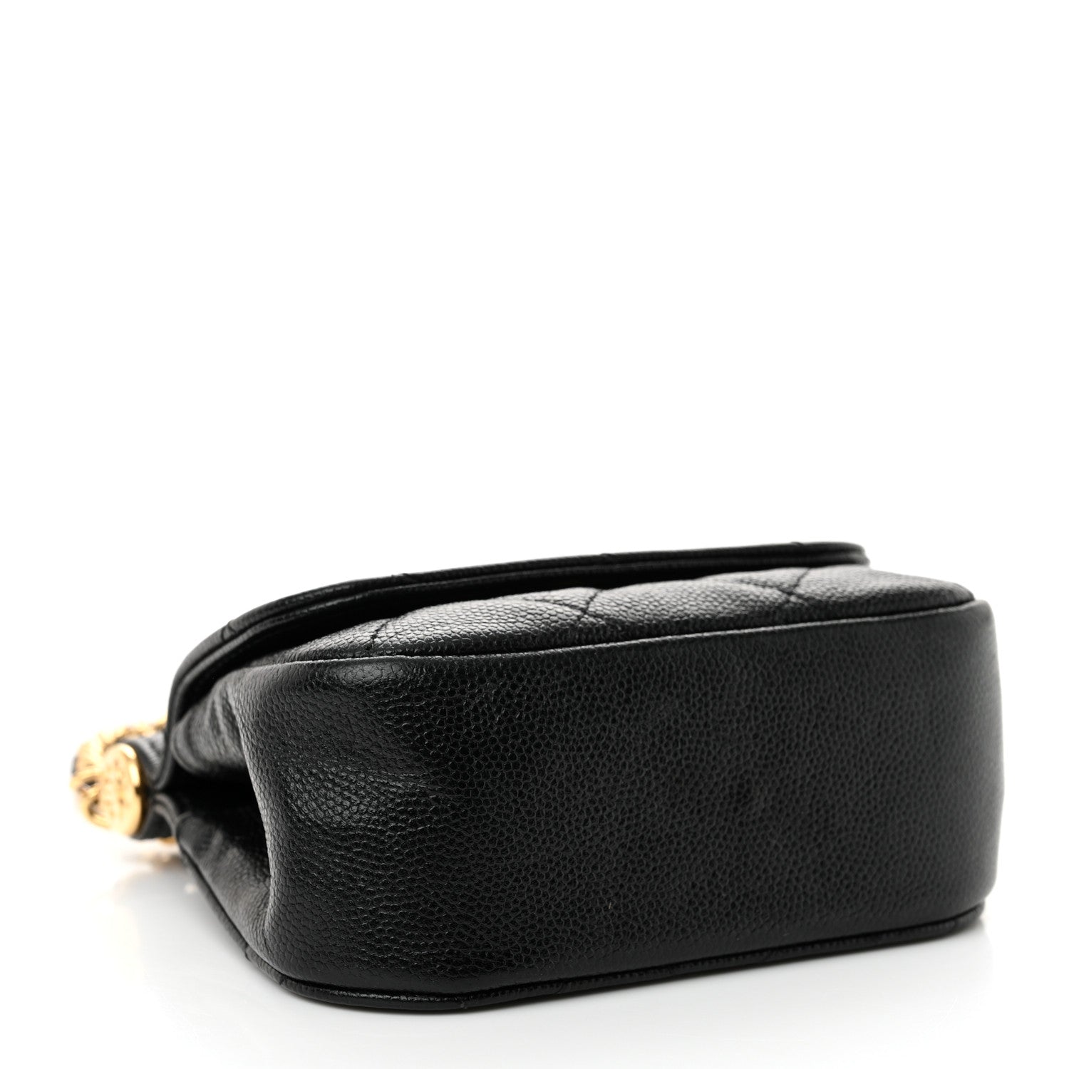 Chanel Caviar Quilted Mini Flap Clutch With Chain Black 4 of 11