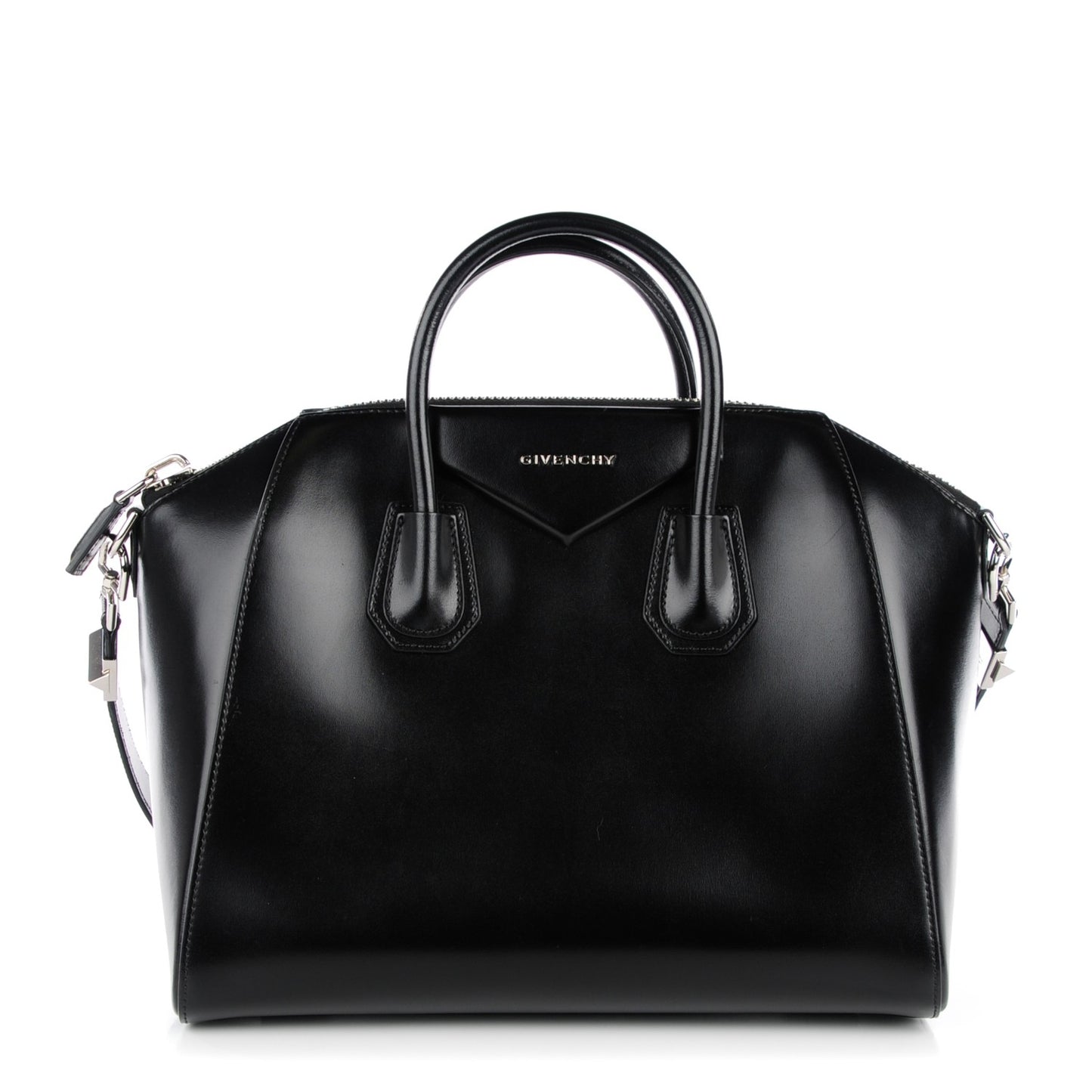 Buffed Calfskin Medium Antigona Black