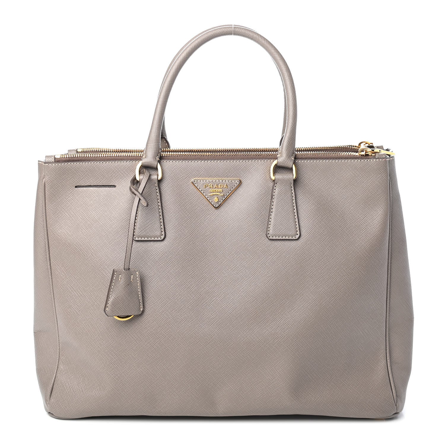 Prada Saffiano Large Galleria Double Zip Tote Argilla 1 of 9