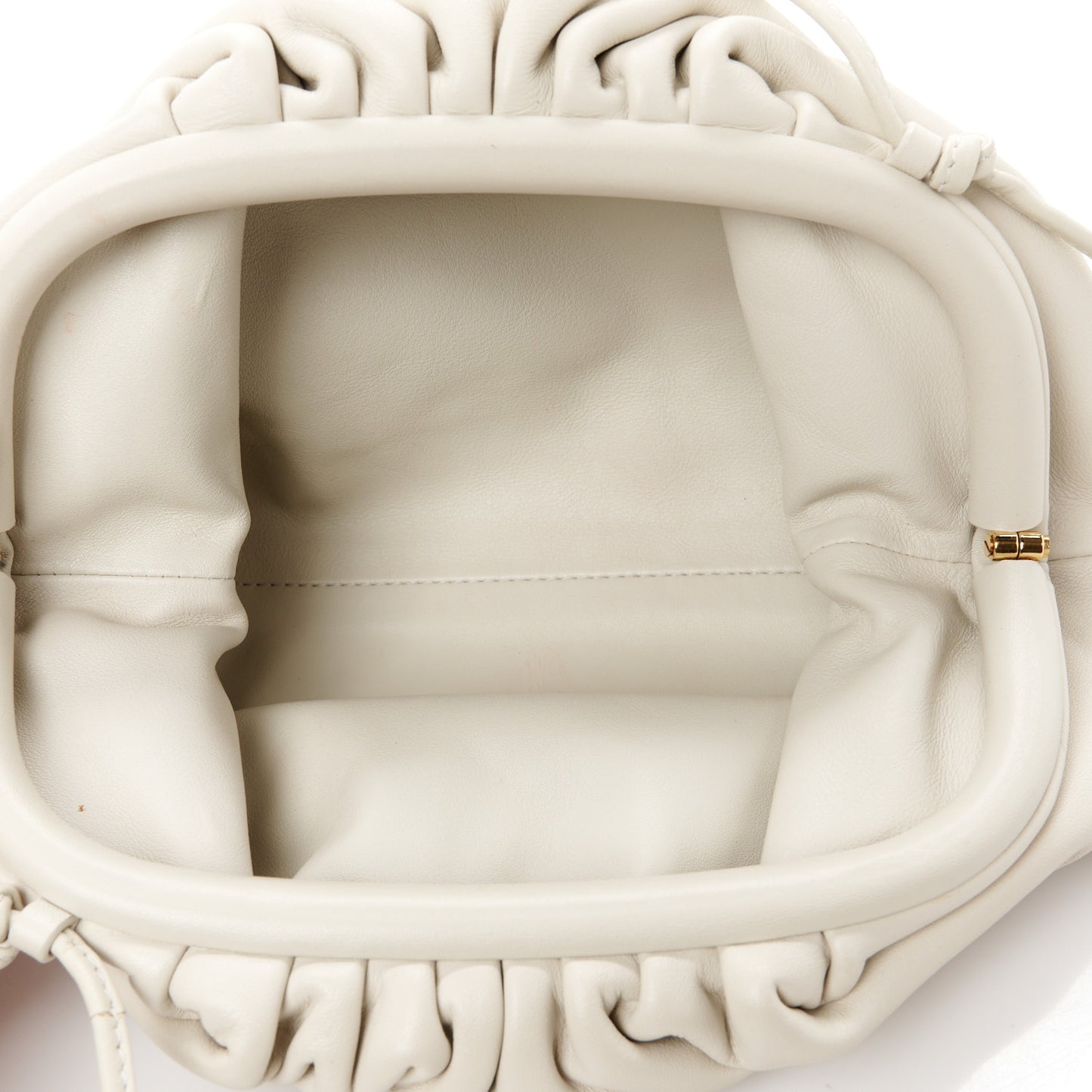 Butter Calfskin The Mini Pouch Chalk