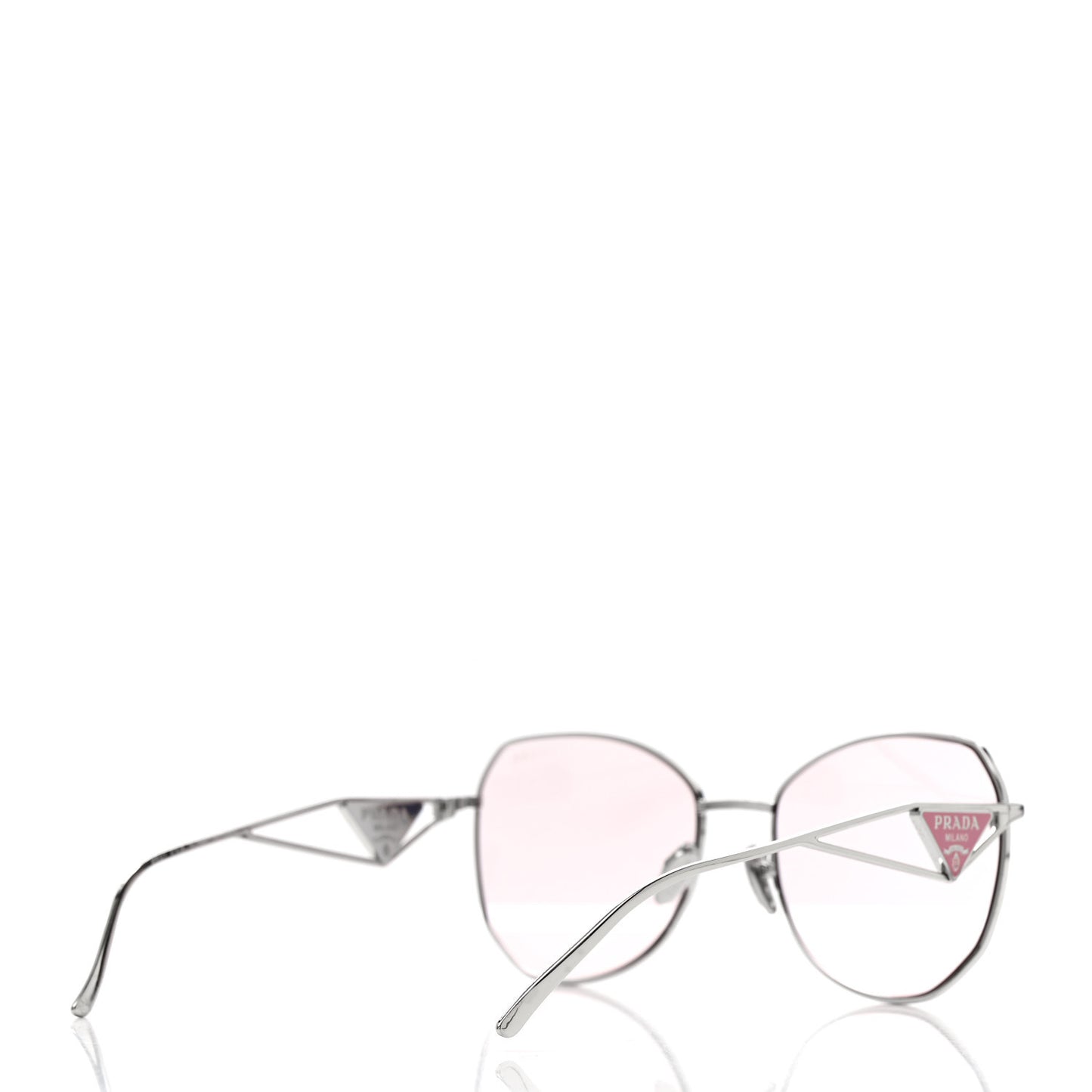 Metal Symbole Triangle Logo Sunglasses SPR57Y Pink